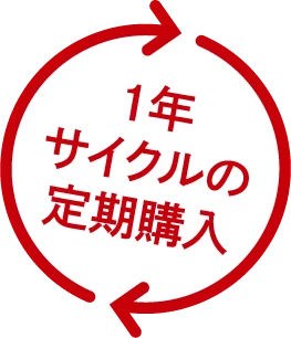 1年サイクルの定期購入