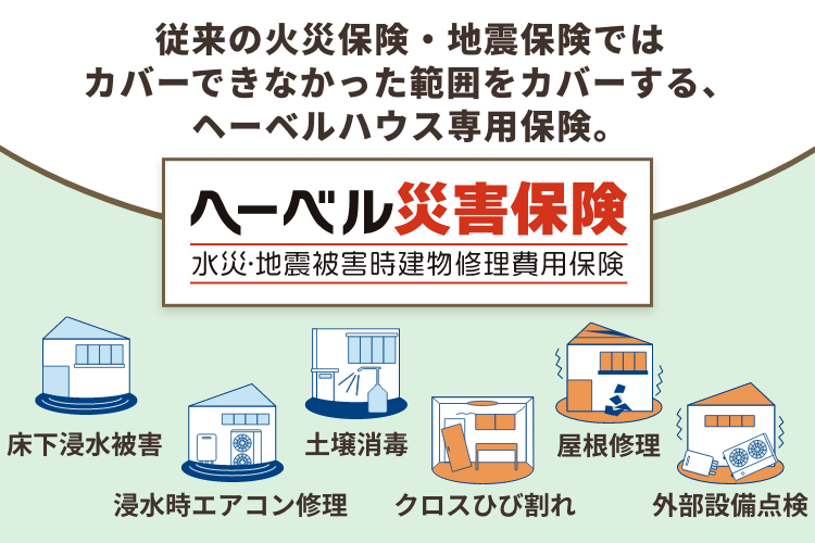 ヘーベル災害保険[水災・地震被害時建物修理費用保険]