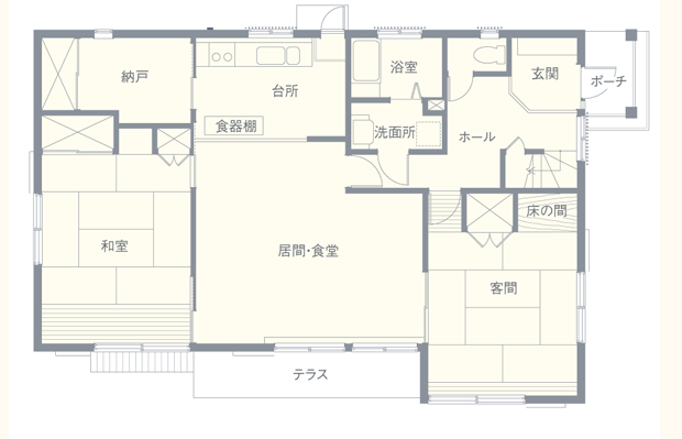 リフォーム前の間取り