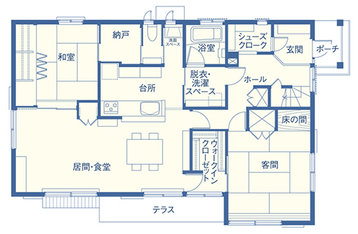 三つの回遊動線で理想がかなった最終プラン