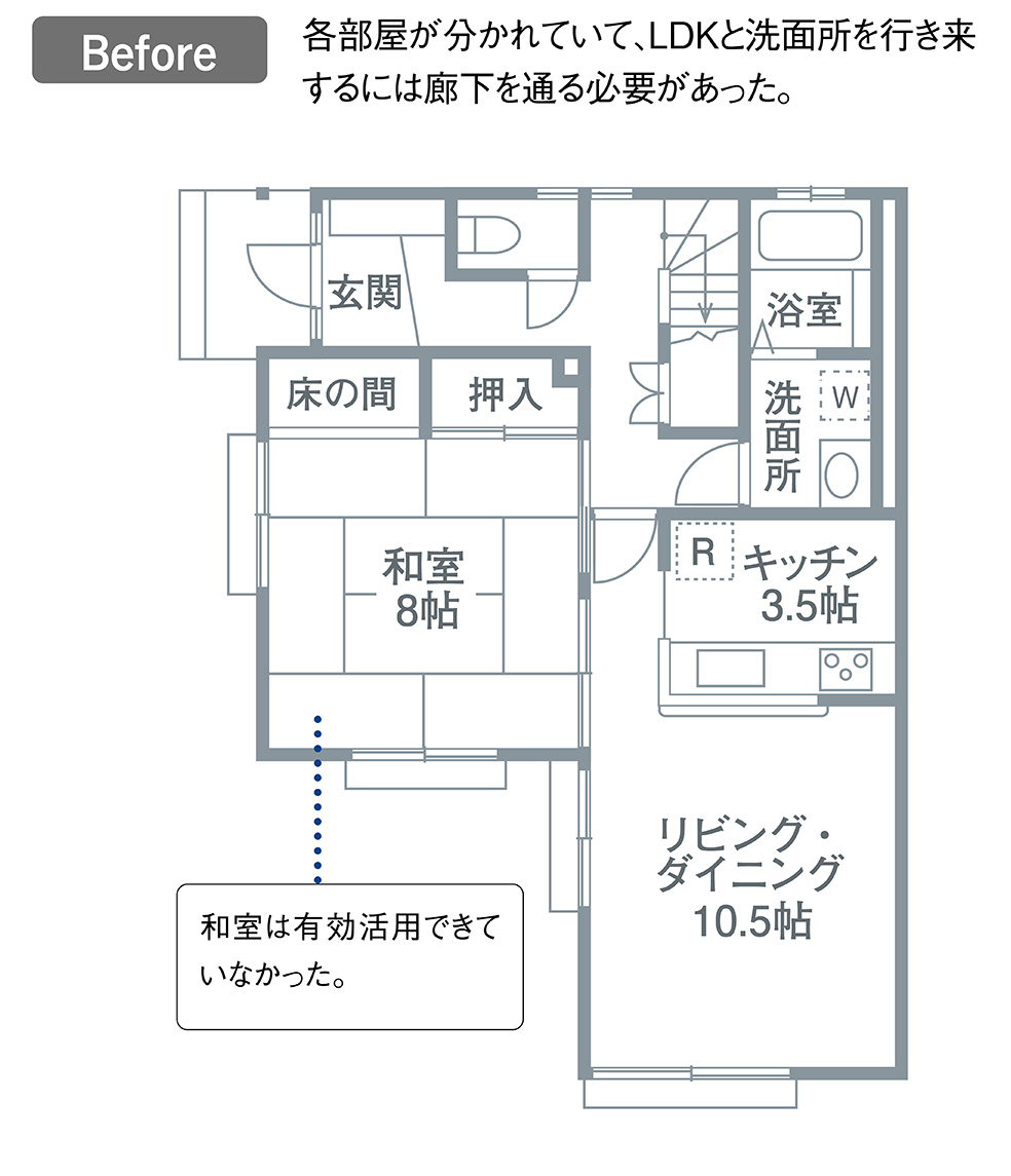 Beforeの間取り図