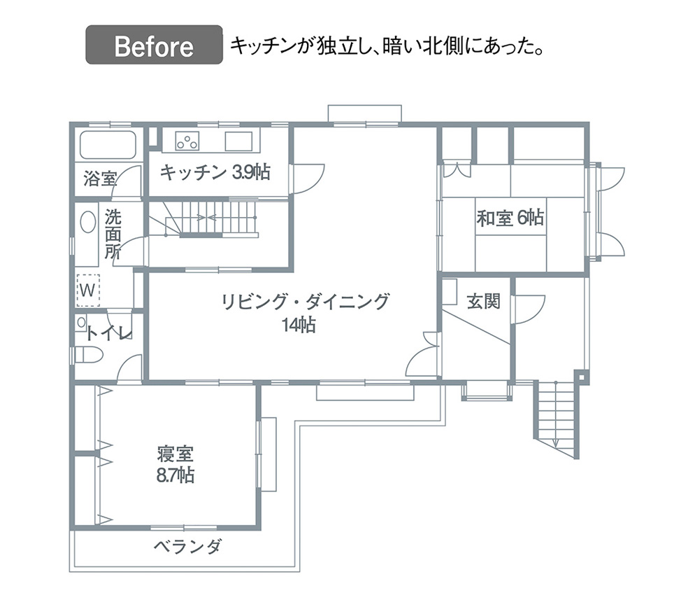 Beforeの間取り図