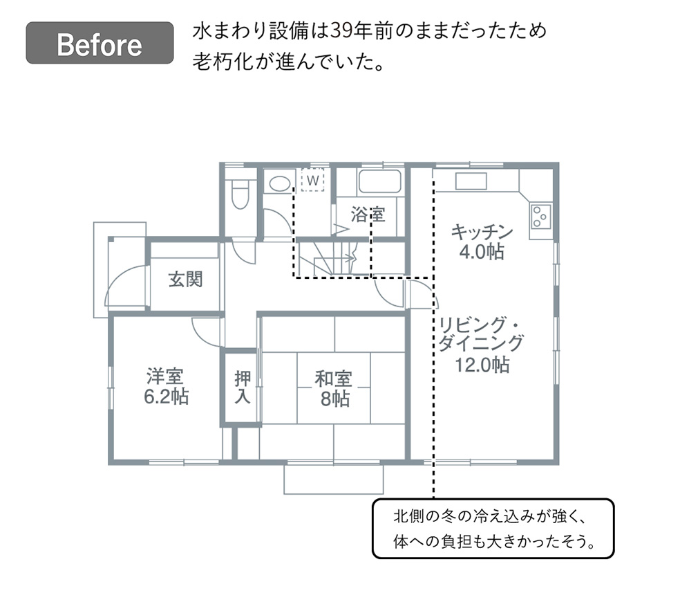 Beforeの間取り図