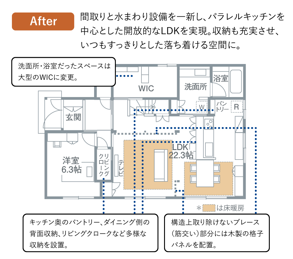 Afterの間取り図