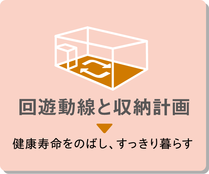 回遊動線と収納計画 健康寿命を伸ばし、すっきり暮らす