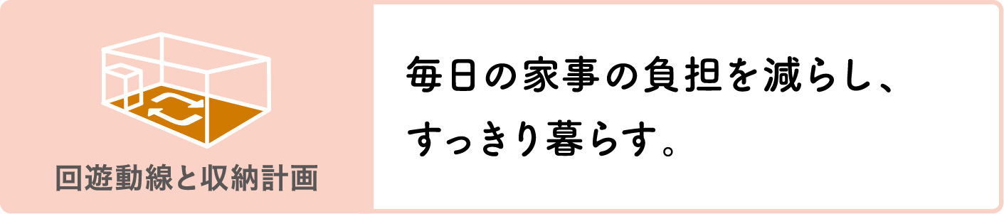 毎日の家事の負担を減らし、すっきり暮らす。