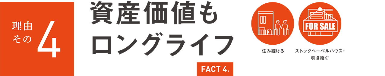 理由その4資産価値もロングライフ