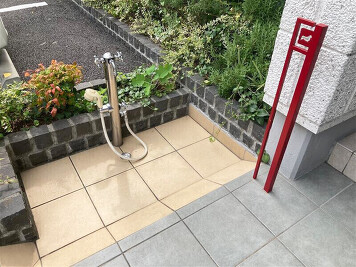 ペット足洗い場