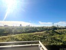 屋上から市街地を