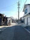 前面道路（北から）